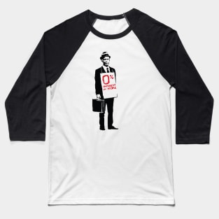 BANKSY Zero Interest in People Baseball T-Shirt